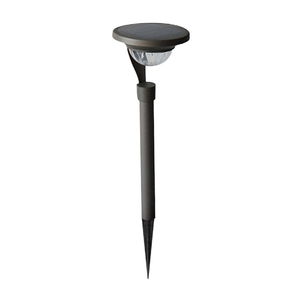 Myrtle Conical Floating Top Solar Steel Outdoor Pathway Lamp