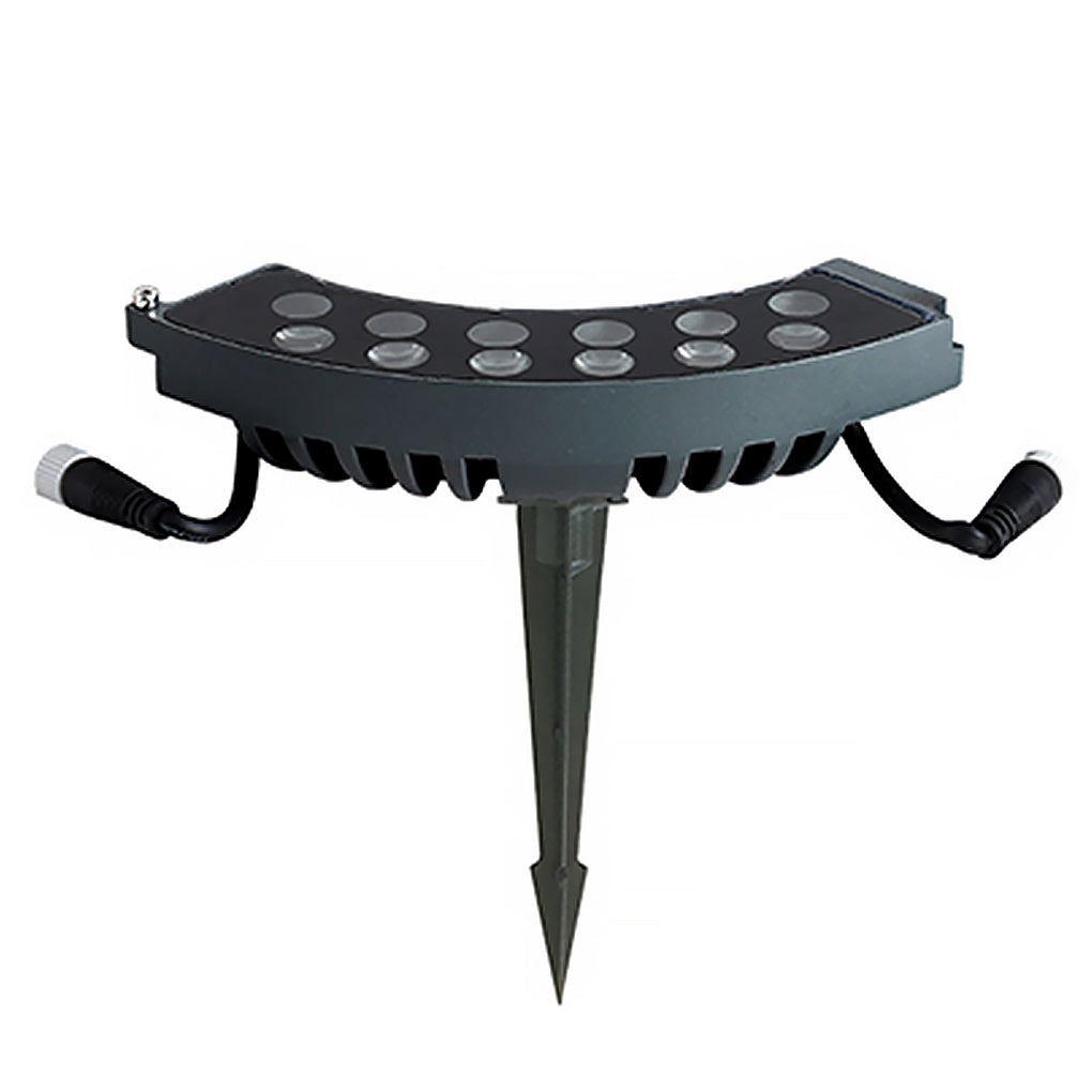 Ivor Solid Landscape Upwards Glass Outdoor Tree-Mounted Light