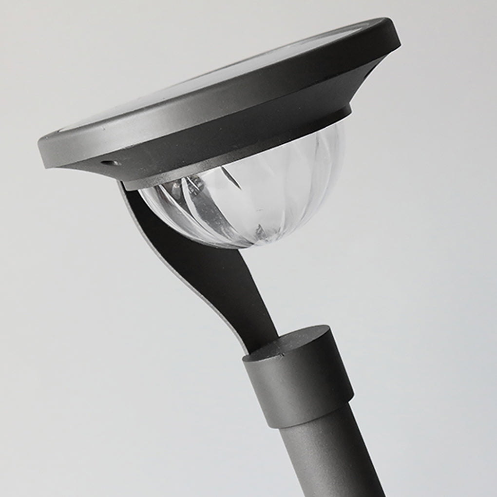 Myrtle Conical Floating Top Solar Steel Outdoor Pathway Lamp
