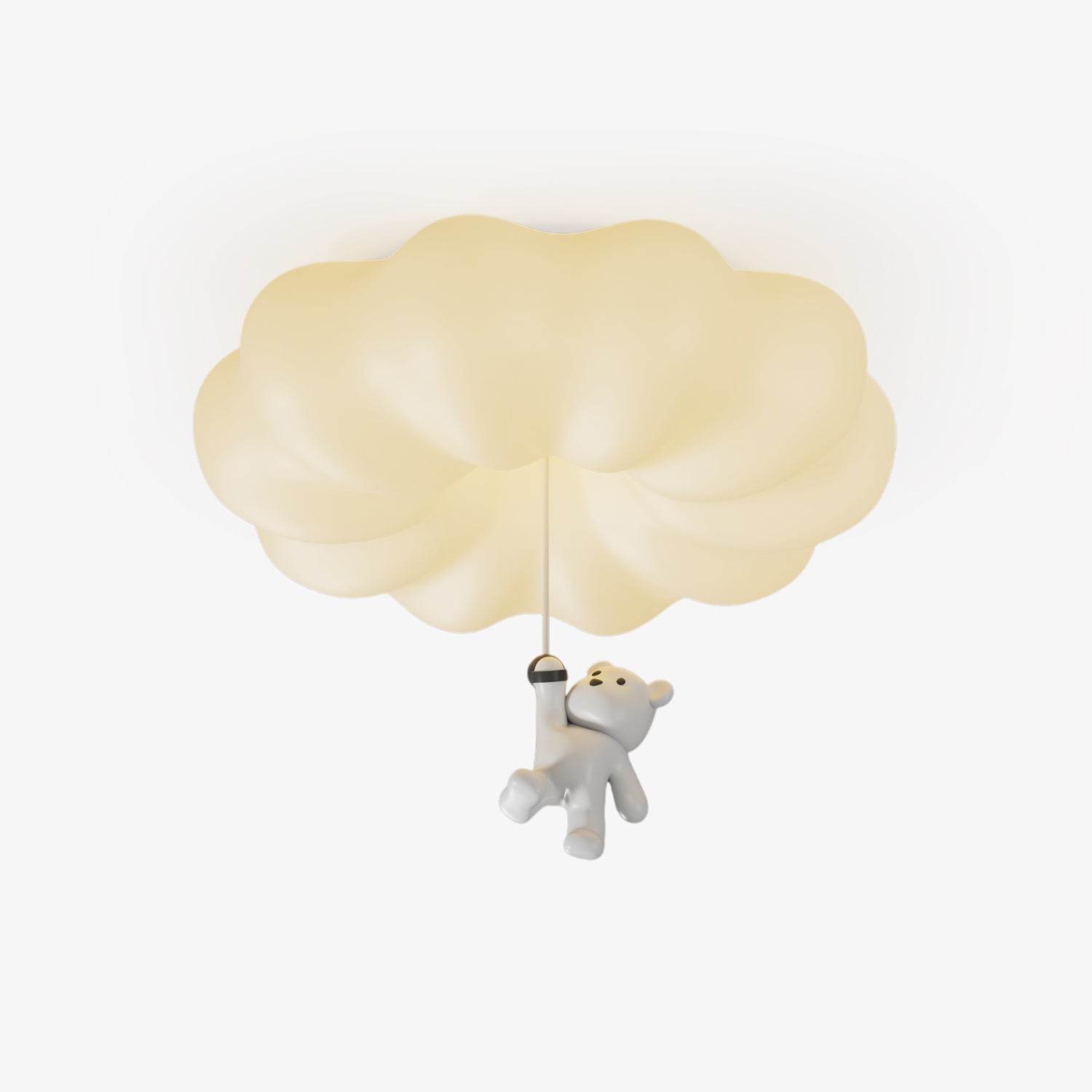 Civarion Classic Cloud Bear Resin Ceiling Light-Neutral Decor