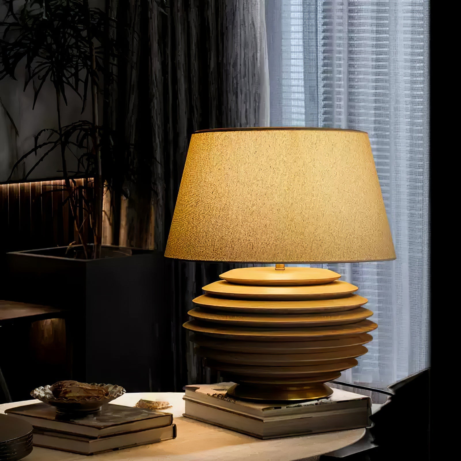 Abby Modern Table Lamp-Neutral Decor