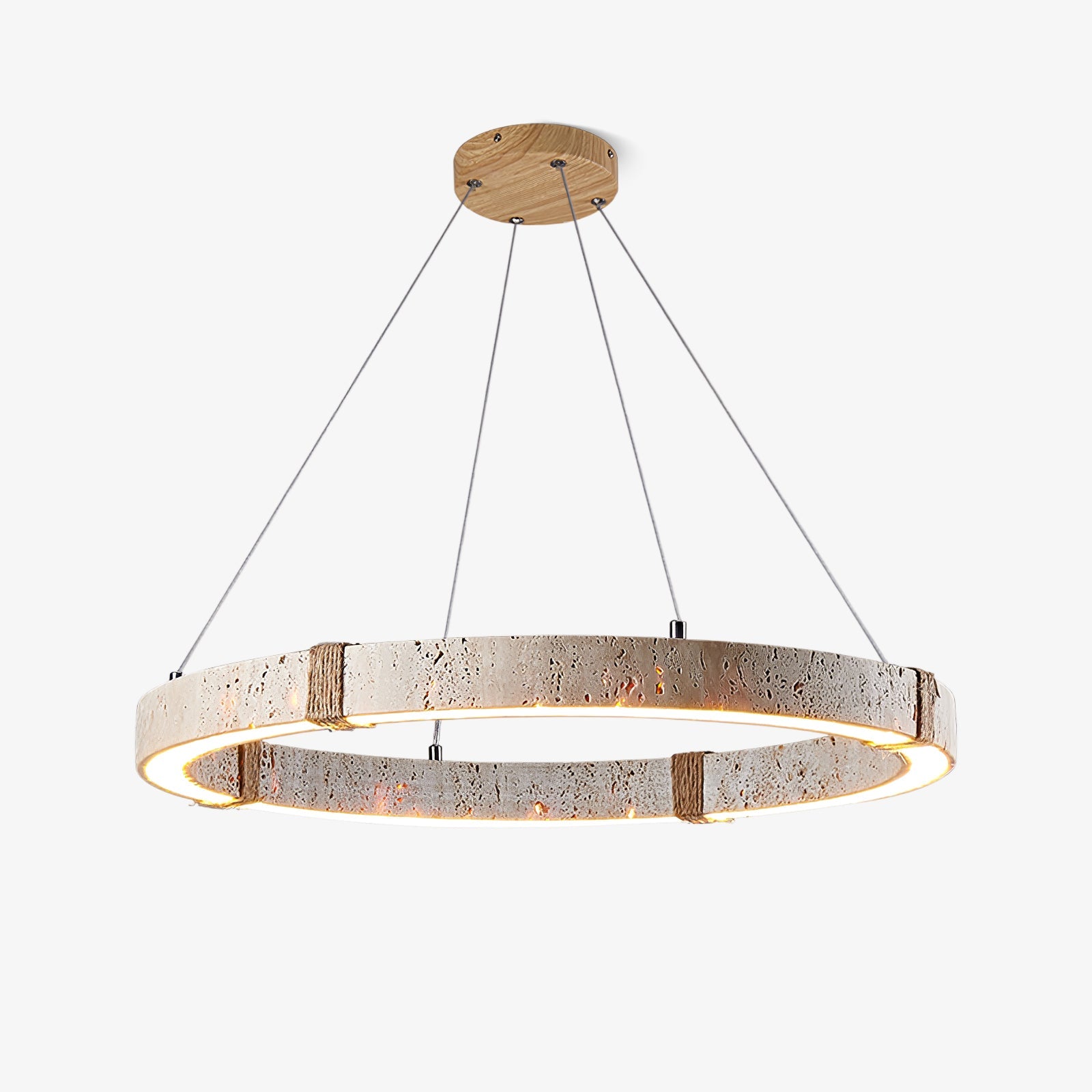 Alsilis Travertine Chandelier-Neutral Decor