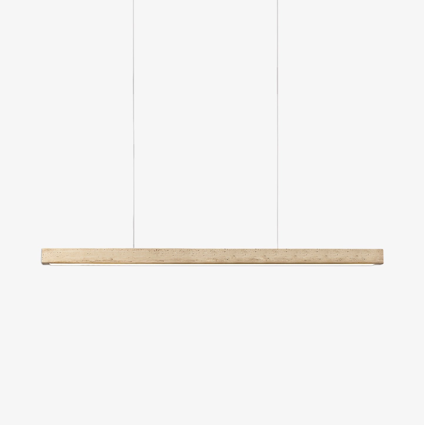 Liorven Minimalist Travertine Linear Pendant-Neutral Decor