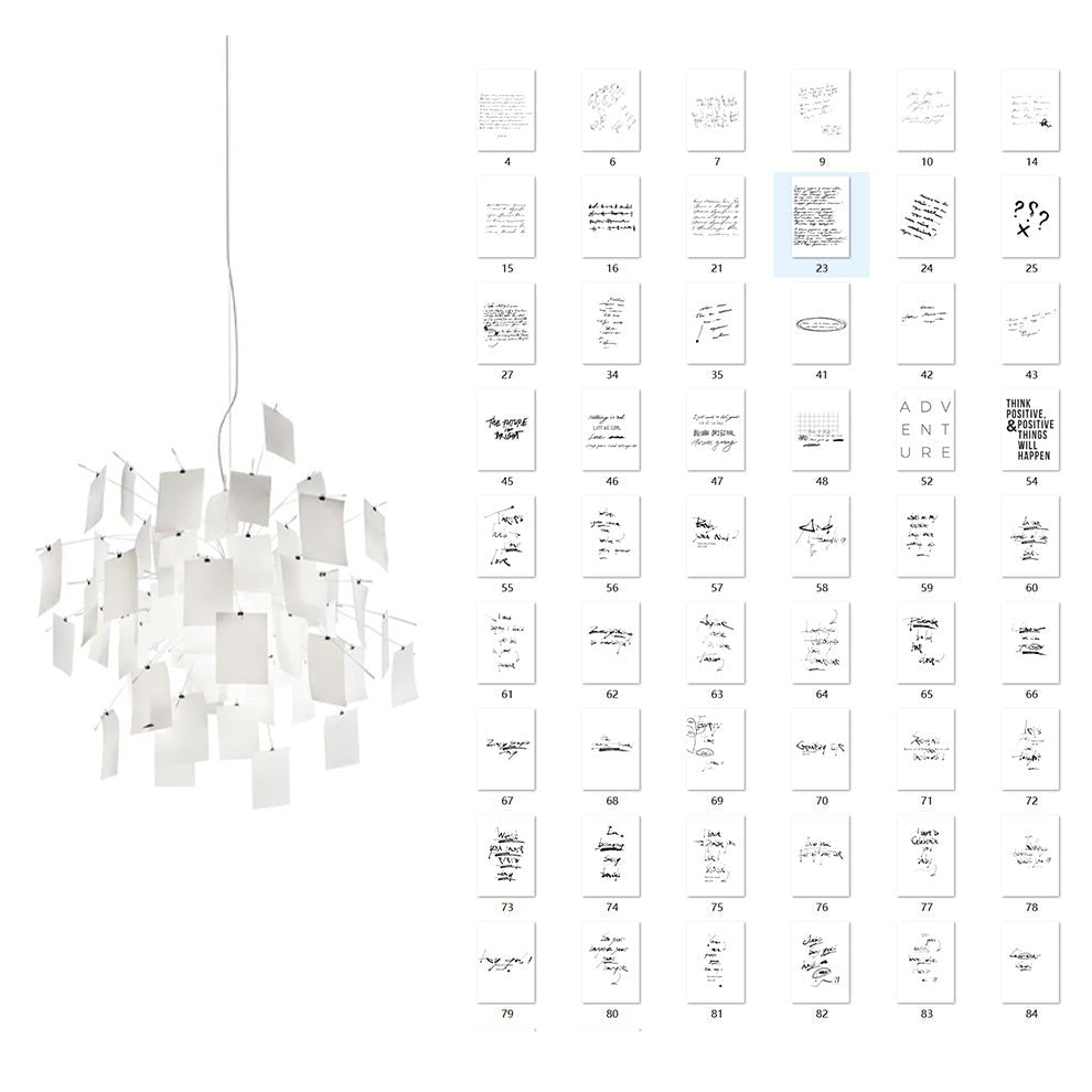 Bexlyn Chandelier Paper Customizable Creative-Neutral Decor