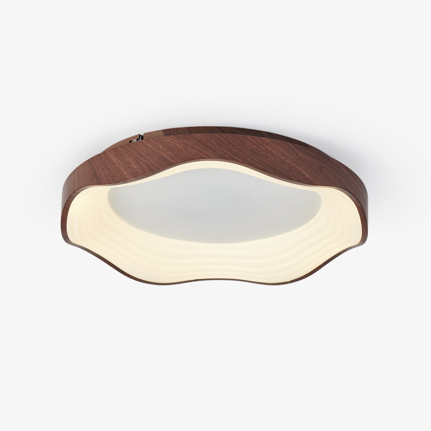Delora Nordic Art Wave Plastic Ceiling Light-Neutral Decor
