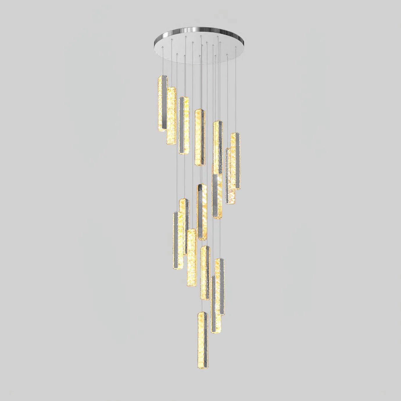 Lustra Chandelier Villa Forci Pendant Silver Modern-Neutral Decor