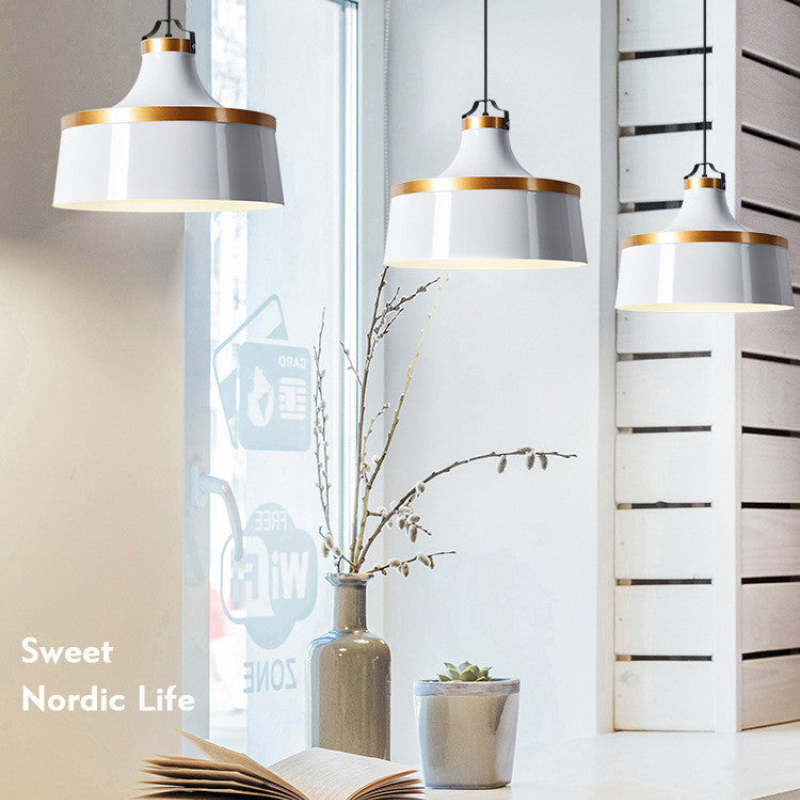 Valentina Modern Colorful Single Pendant Light, Metal Shade - Neutral Decor