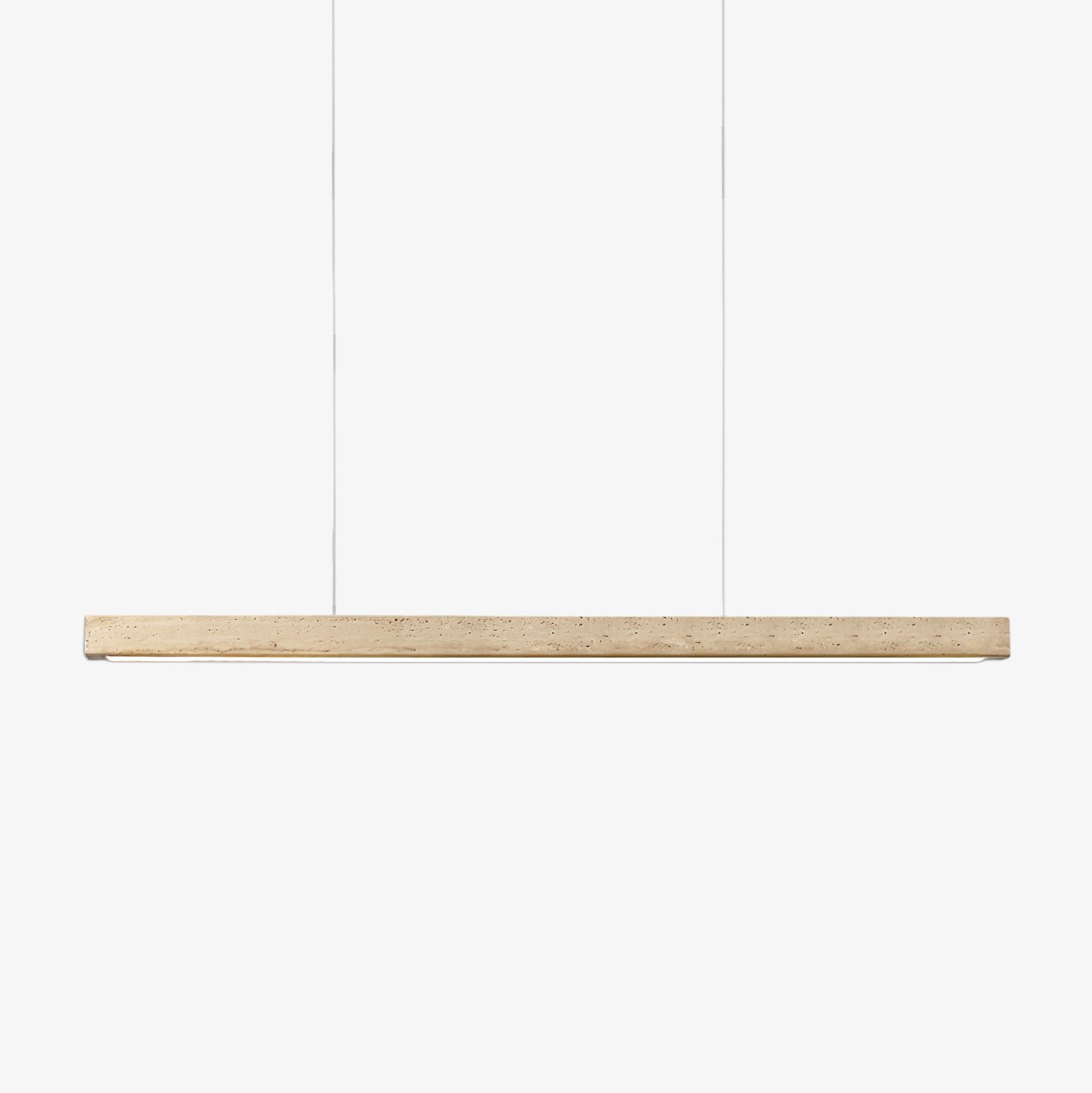 Lyven Minimalist Travertine Linear Pendant Light-Neutral Decor
