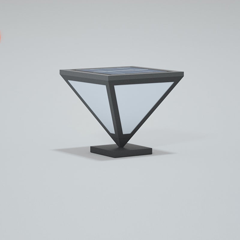 Kyla Powered Geometric LED Solar Steel Outdoor Lamp