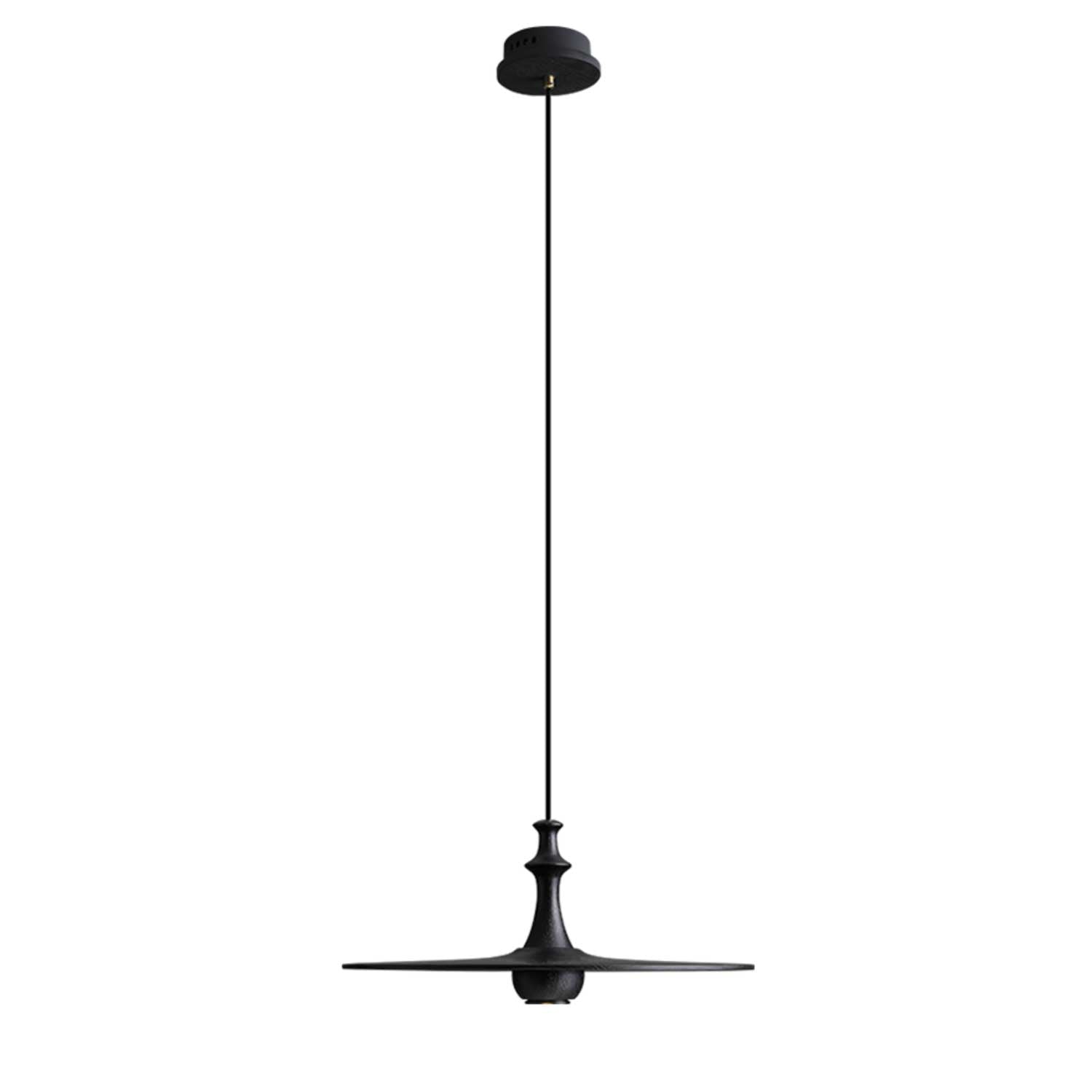 Spindle Wooden Spin Pendant Light-Neutral Decor