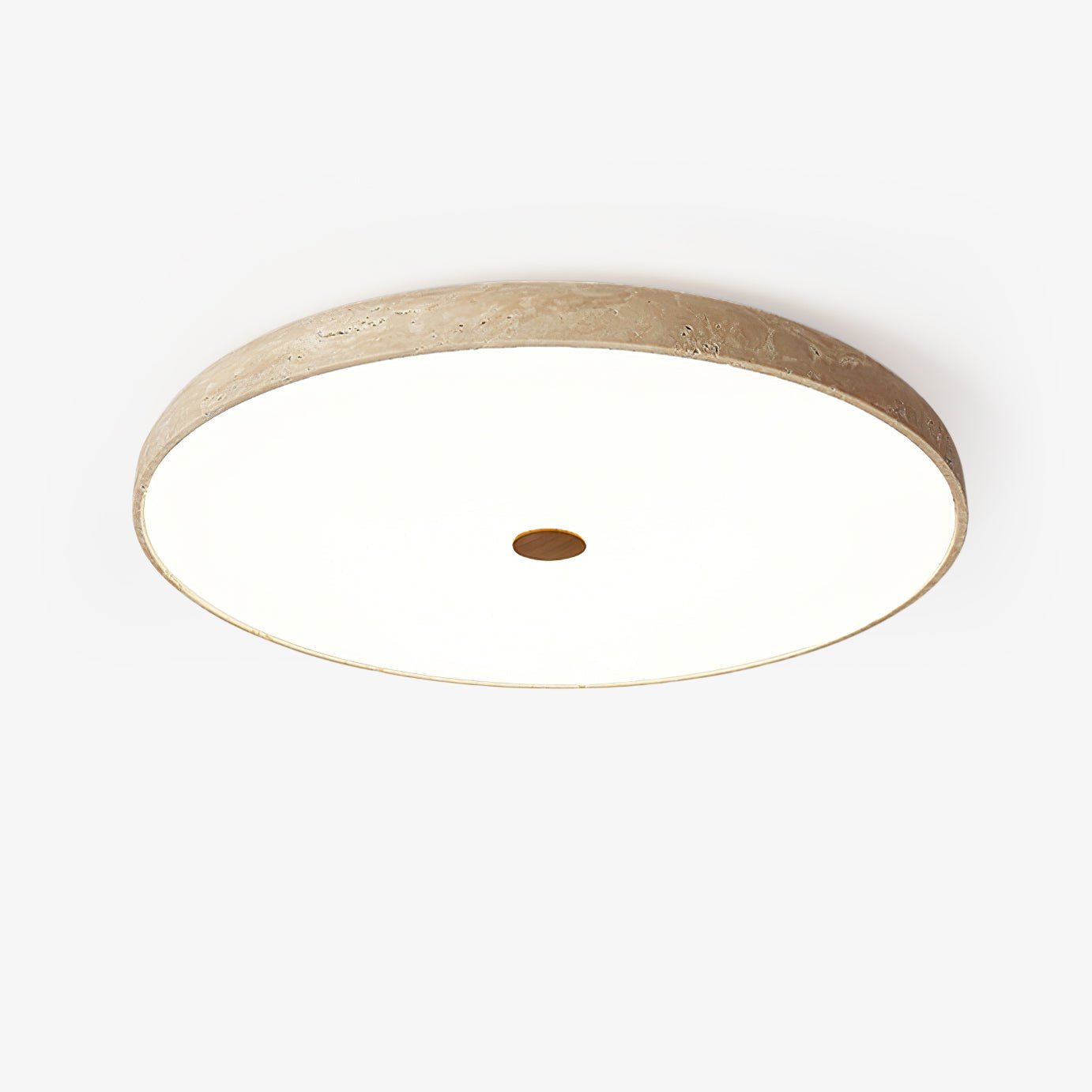Orzoror Minimalist Travertine Ceiling Light-Neutral Decor