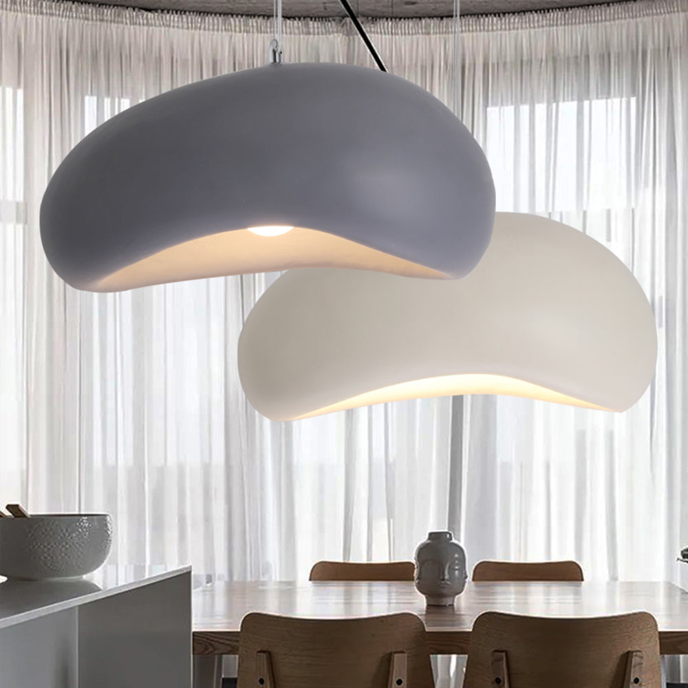 Avi Wabi Sabi Bread Shape Resin Pendant Light, 4 Color - Neutral Decor