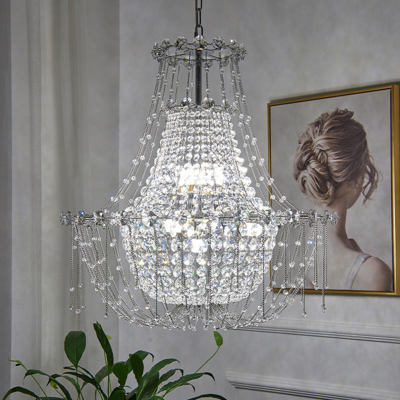 Kristy Chandelier Italian Crystal - Neutral Decor