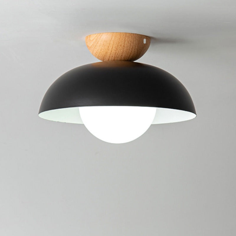 Muto Nordic Pendant Light/Flush Mount Ceiling Light Wood/Metal Black Kitchen Balcony - Neutral Decor