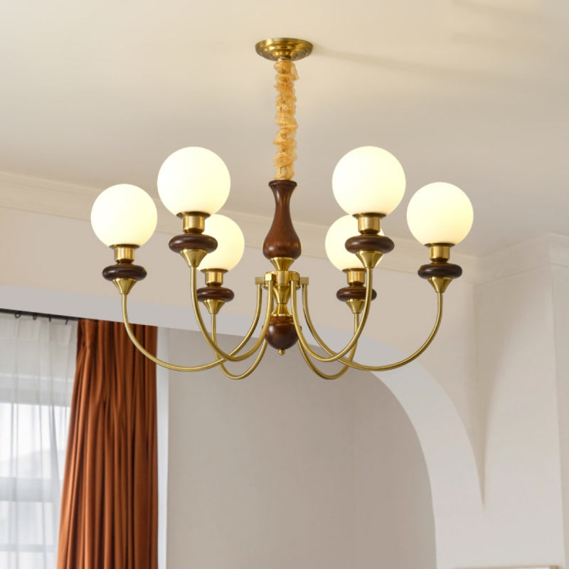 Silva Modern Luxury Decorative LED Chandelier Gold Metal Living Room - Neutral Decor