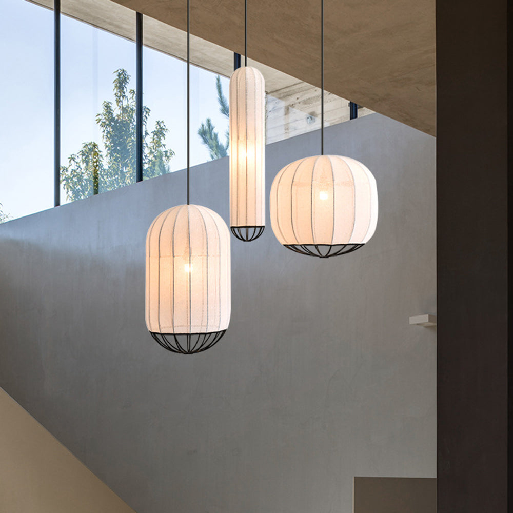 Ritta Pendant Light, Fabric - Neutral Decor