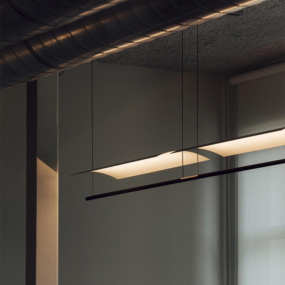 Arisha Minimalist Linear Metal Pendant Light - Neutral Decor