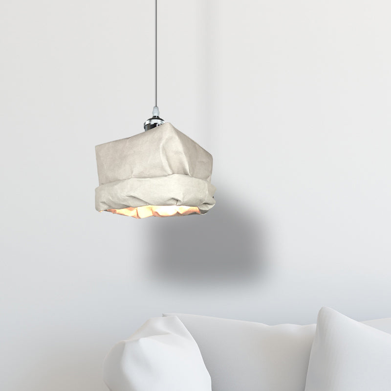 Valentina Vintage Cup Metal Paper Pendant Light Living Room Bedroom - Neutral Decor