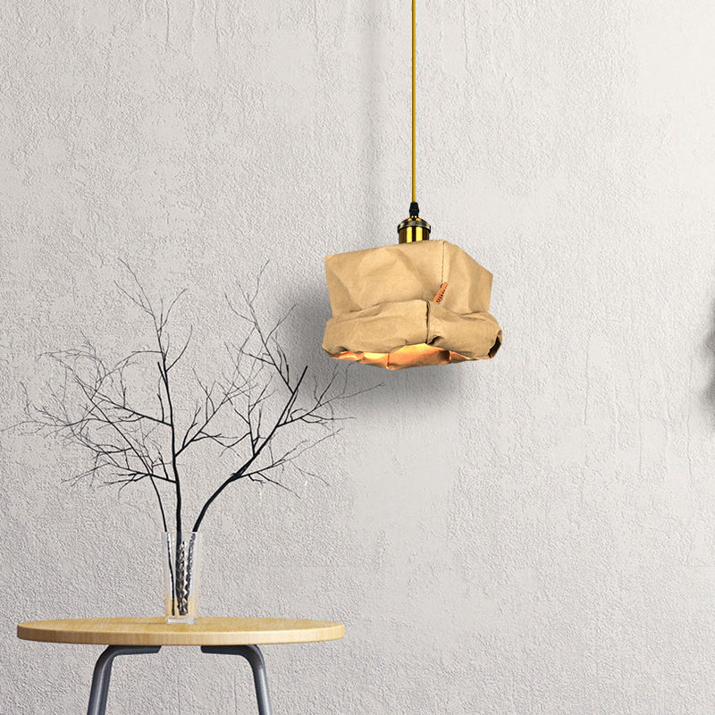 Valentina Vintage Cup Metal Paper Pendant Light Living Room Bedroom - Neutral Decor