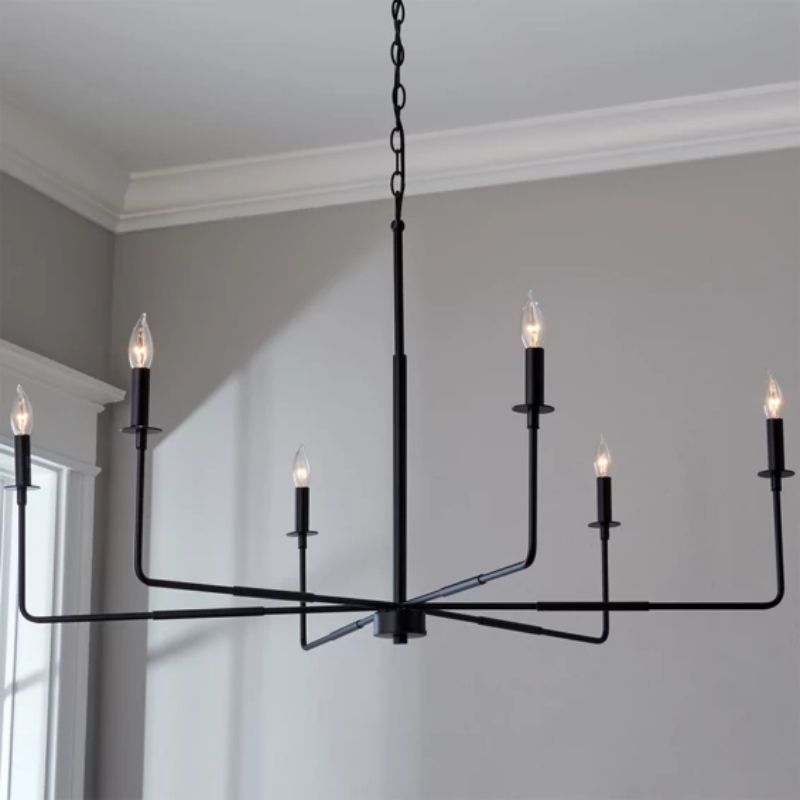 Silva Industrial Simple Rustic Metal Pendant Light, Black/Gold/Silver - Neutral Decor