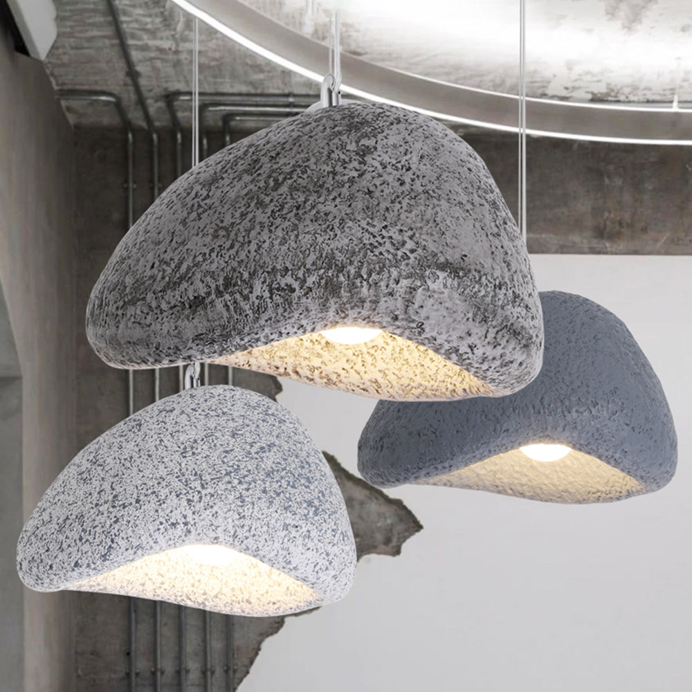 Avi Wabi Sabi Bread Shape Resin Pendant Light, Resin, 4 Color - Neutral Decor