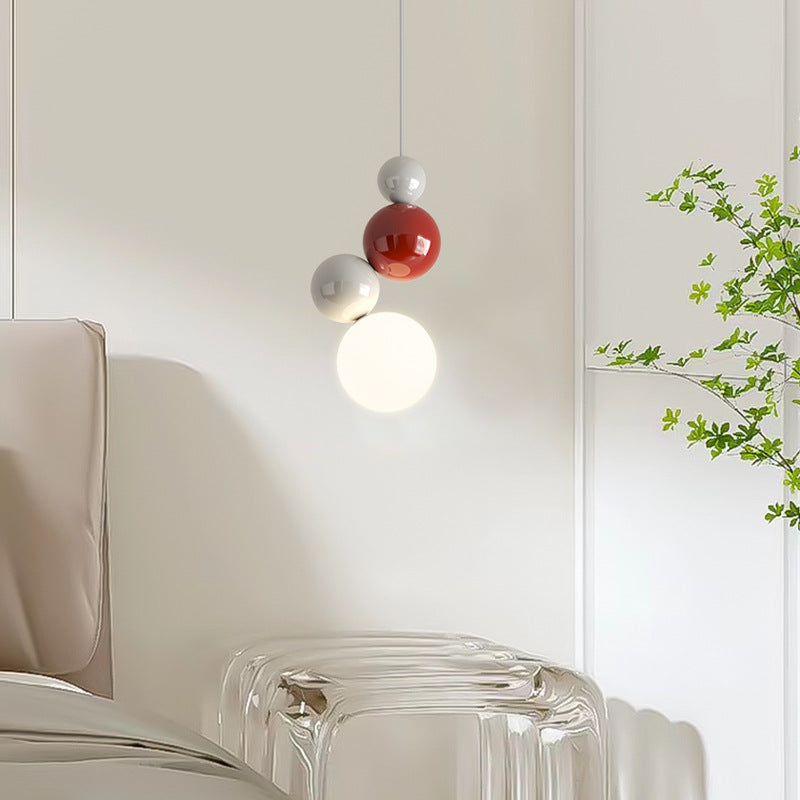 Valentina Modern LED Pendant Light White Metal Bedroom Living Room - Neutral Decor