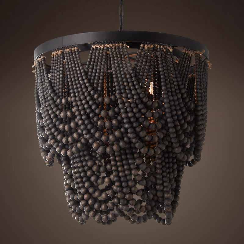 Muto Boho LED Pendant Light /Chandeliers Wood/Metal - Neutral Decor