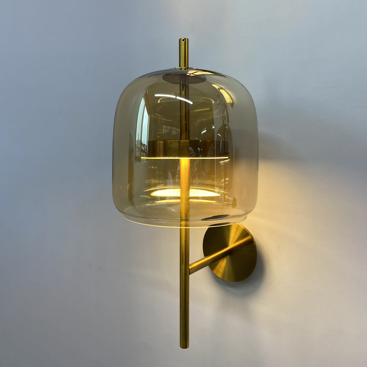 Arisha Modern Indoor Wall Lamp Metal Glass Bedroom - Neutral Decor