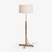 Quayen Wood Fabric Classic Floor Lamp-Neutral Decor