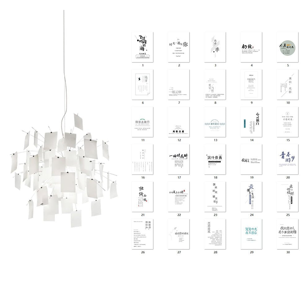 Bexlyn Chandelier Paper Customizable Creative-Neutral Decor