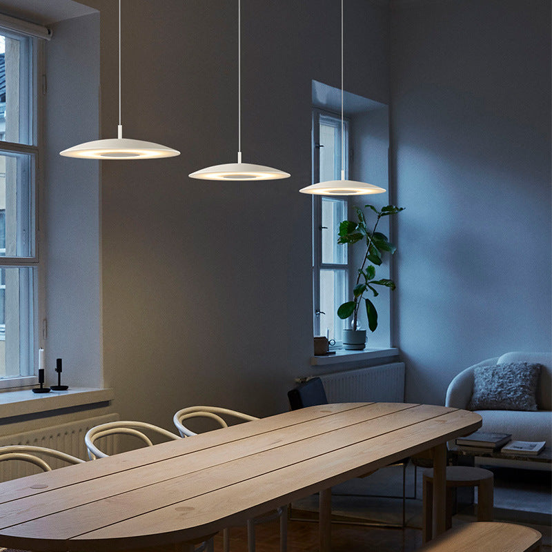 Arisha kitchen Pendant Light White& Nickel Post Modern - Neutral Decor