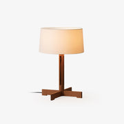 Axel Wood & Fabric Contemporary Table Lamp-Neutral Decor