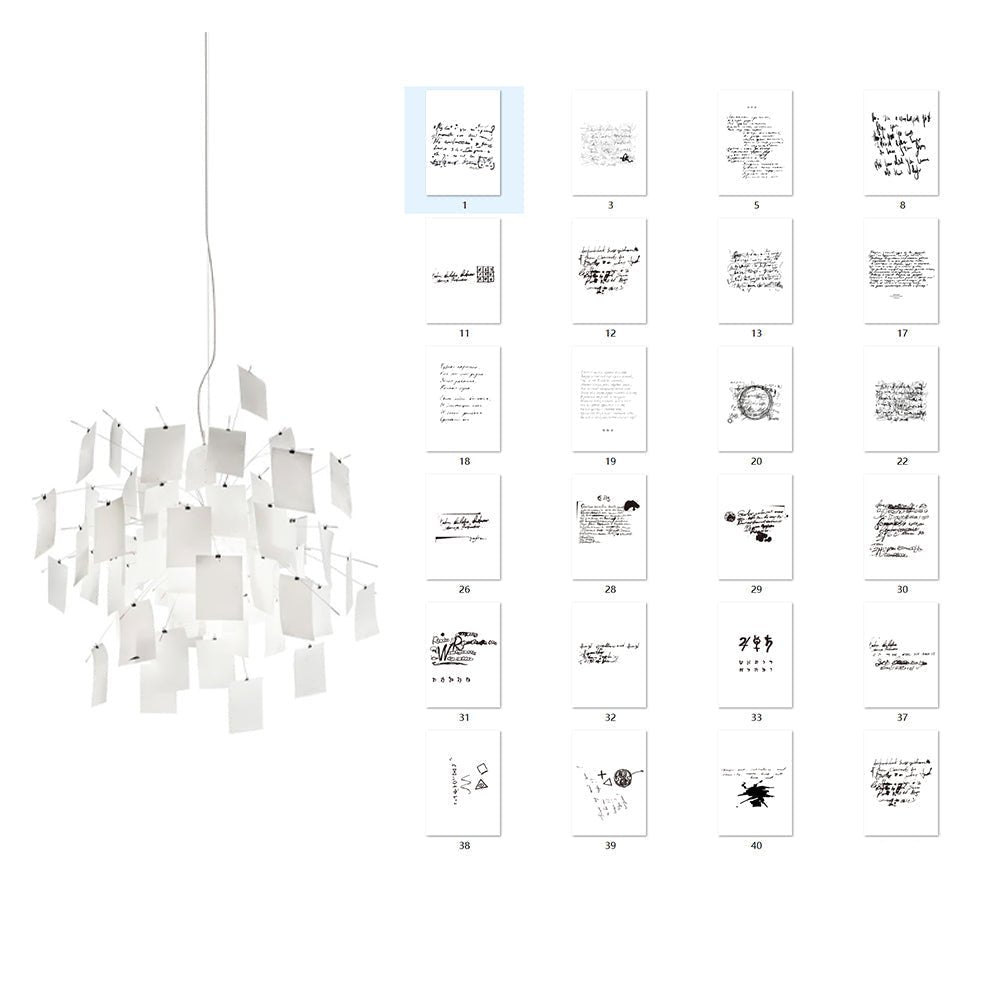 Bexlyn Chandelier Paper Customizable Creative-Neutral Decor