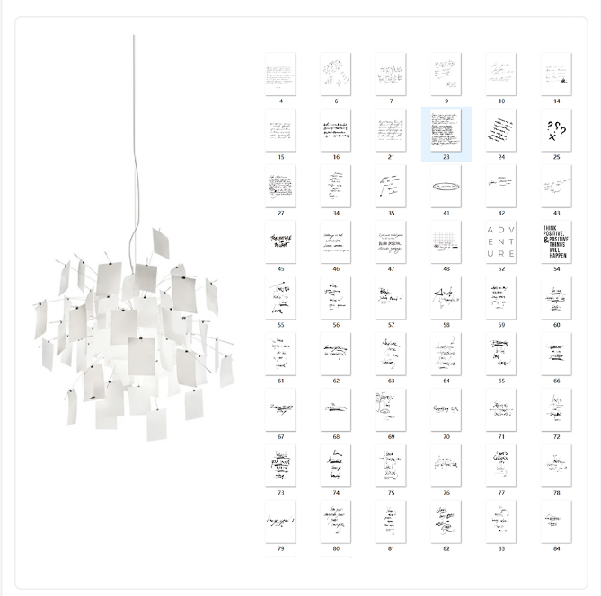 Ortheen Paper Chandelier
