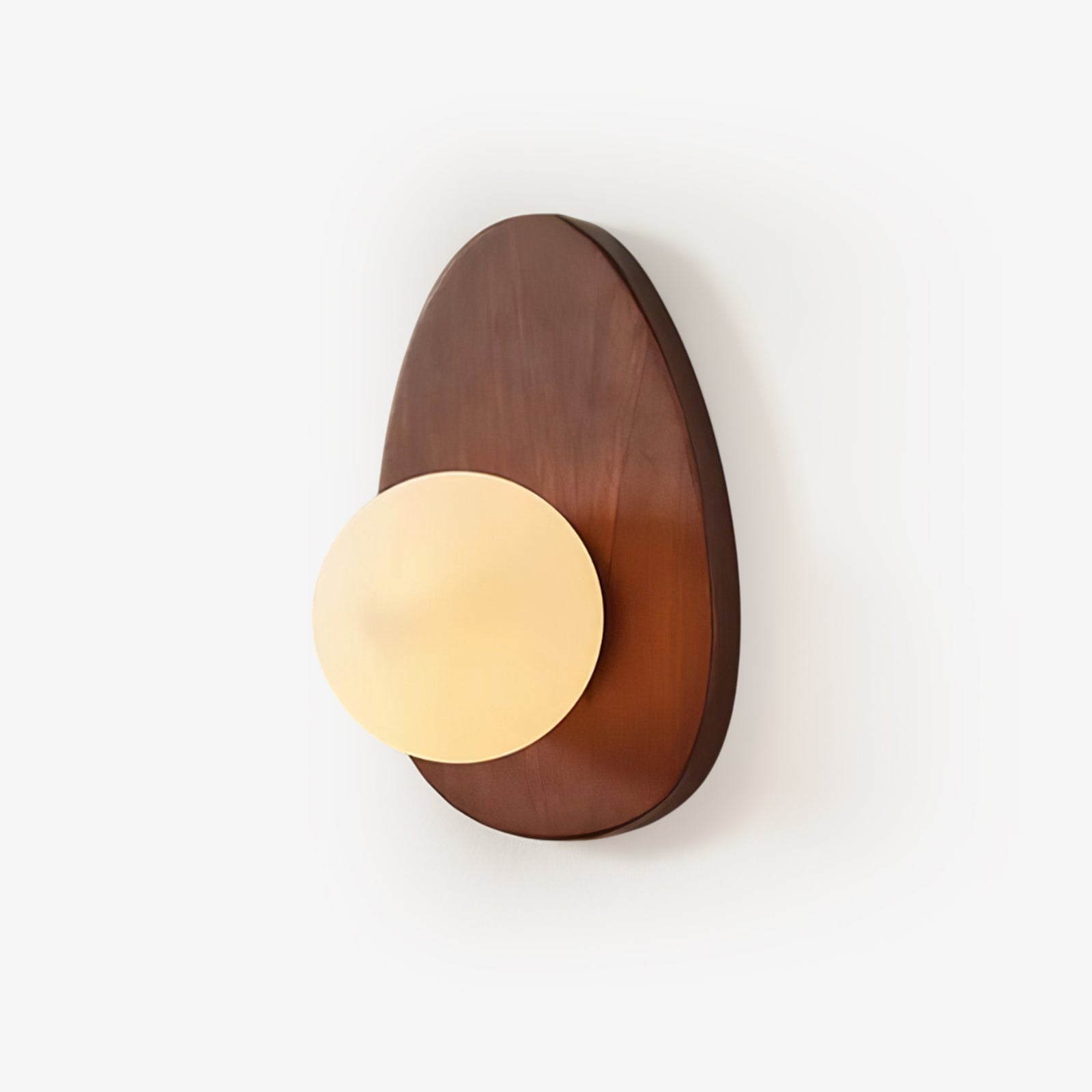 Derion Premium Nordic Art Walnut Glass Wall Lamp-Neutral Decor