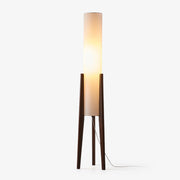Triluxe Wood & Fabric Modern Floor Lamp-Neutral Decor