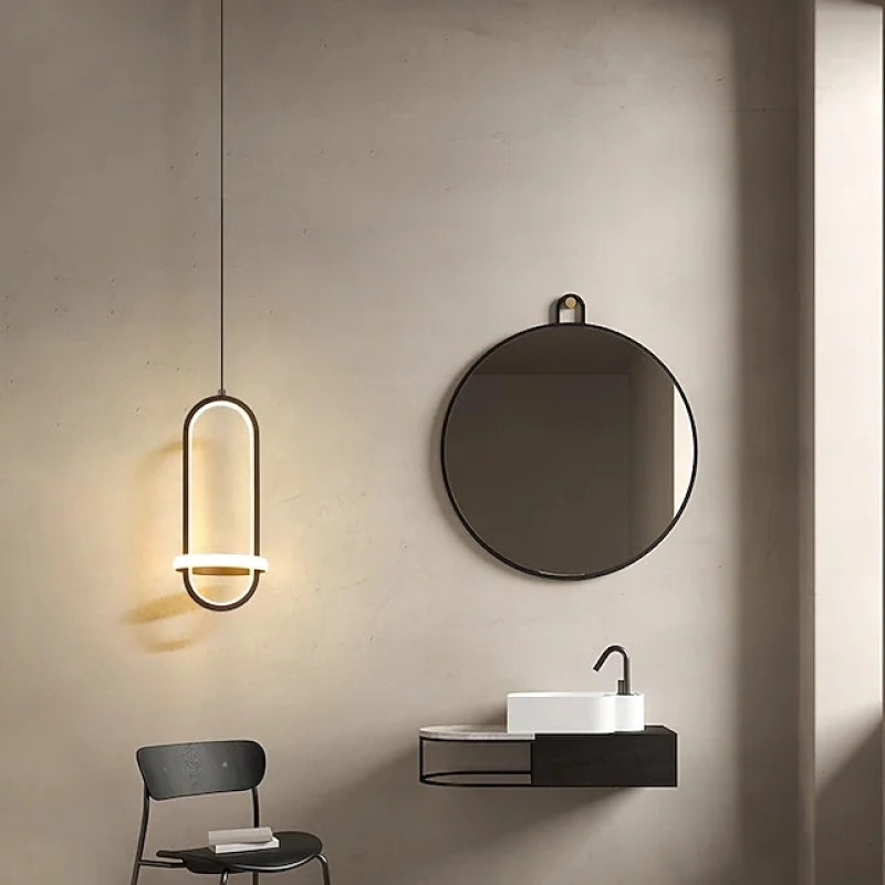 Arisha Modern Minimalist LED Ring Pendant Light Bedsides - Neutral Decor