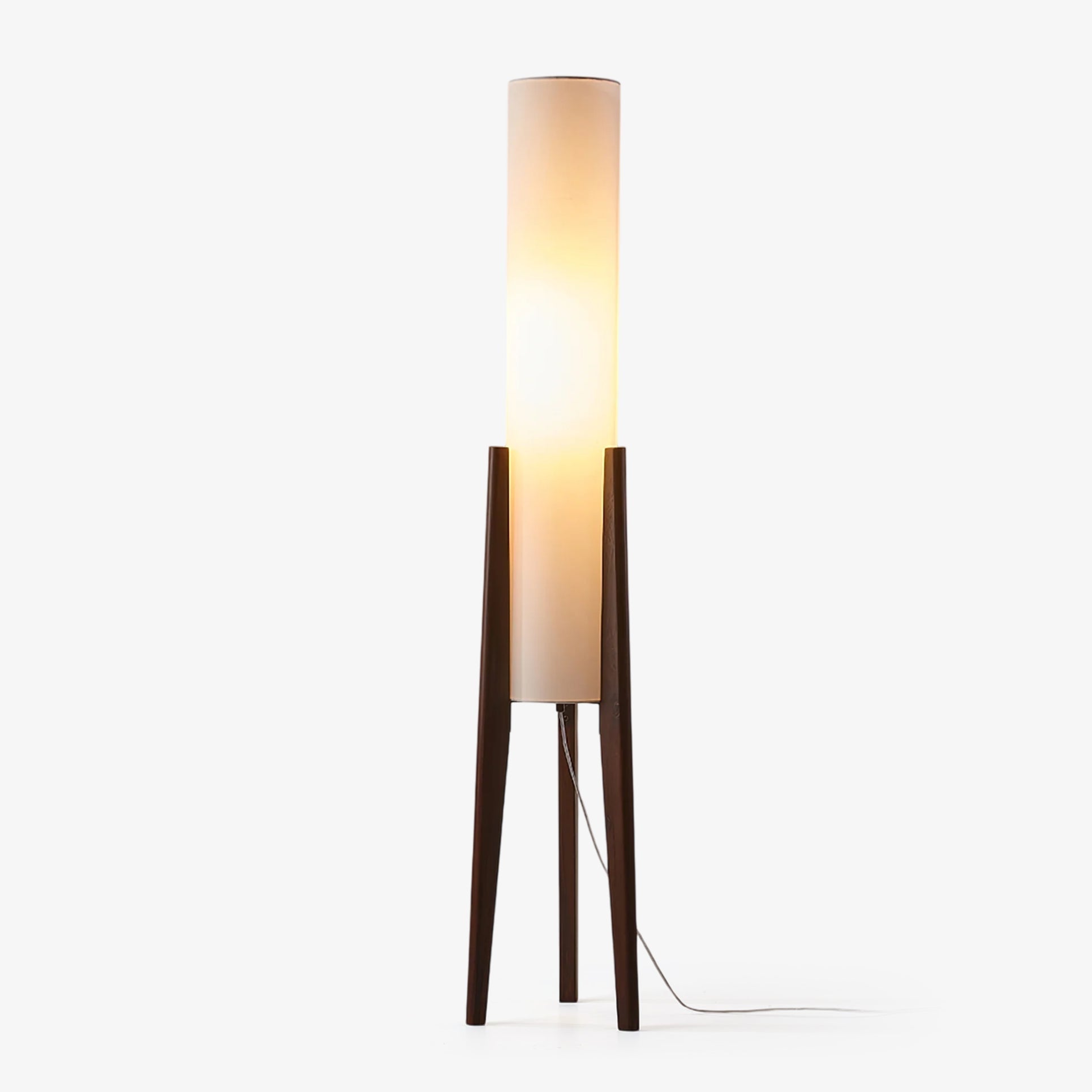 Triluxe Wood & Fabric Modern Floor Lamp-Neutral Decor