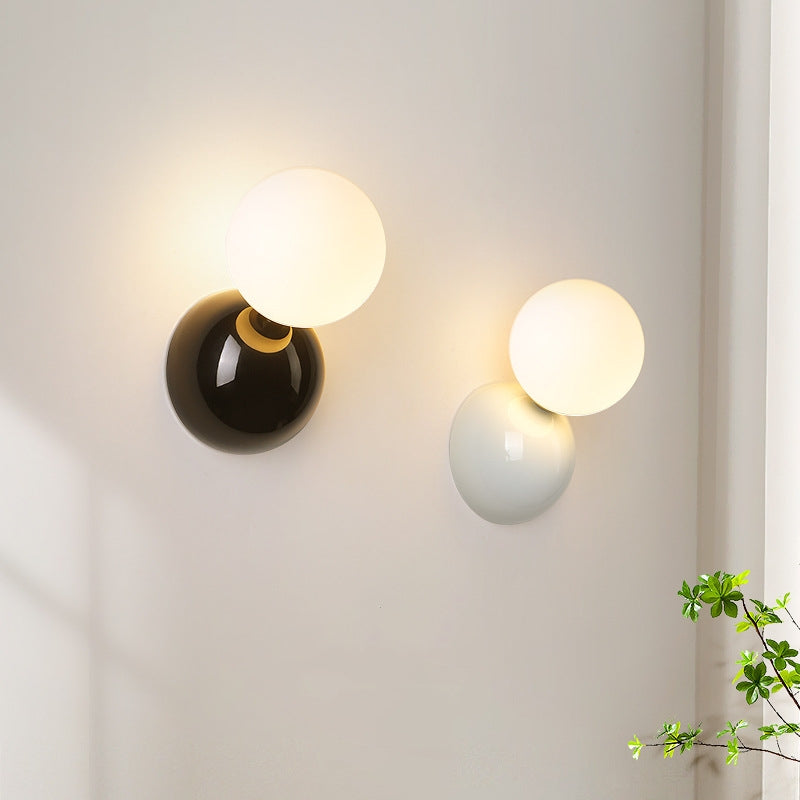 Valentina Modern LED Indoor Wall Lamp Black White Metal Living Room - Neutral Decor