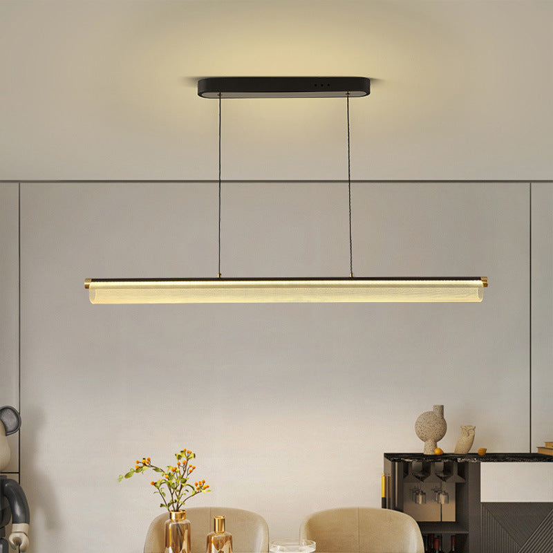 Arisha Modern LED Pendant Light Clear Metal Tea/Dining/Living Room - Neutral Decor