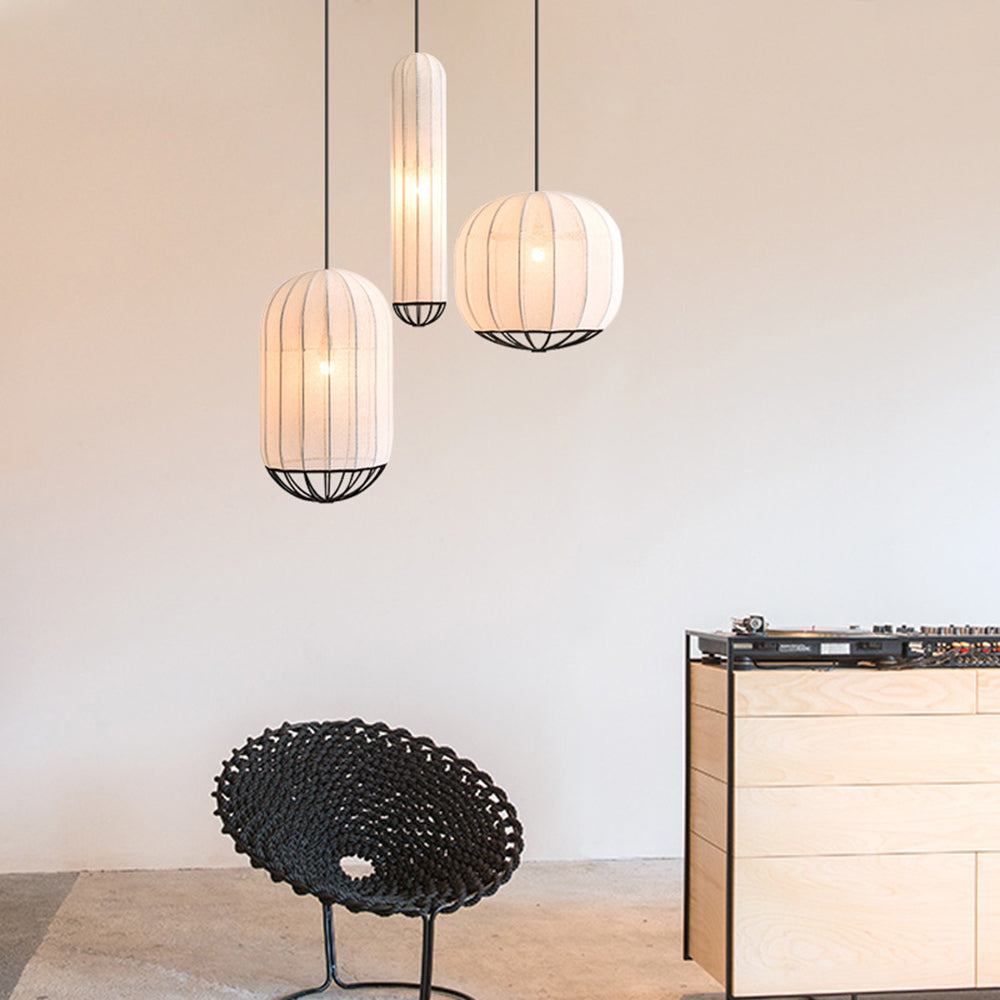Ritta Pendant Light, Fabric - Neutral Decor
