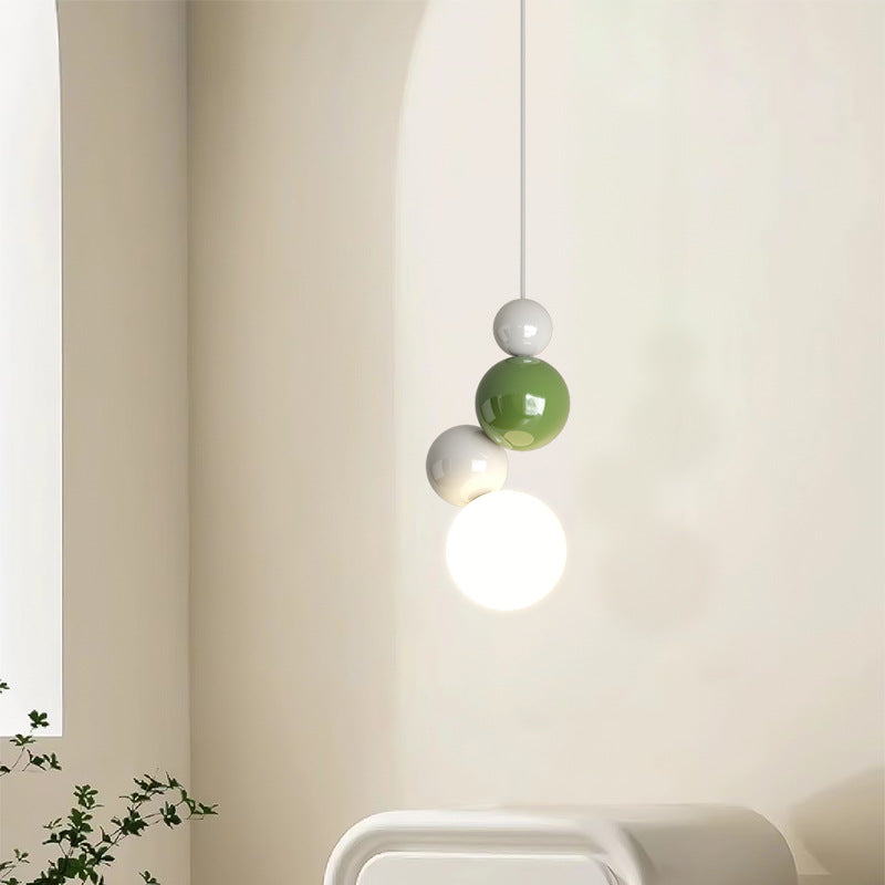 Valentina Modern LED Pendant Light White Metal Bedroom Living Room - Neutral Decor