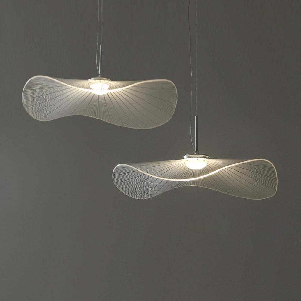Arisha Designer Lotus Leaf Shaped Metal Pendant Light,White - Neutral Decor