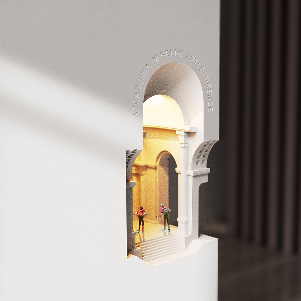 Arisha Art Deco Flush LED Plaster Wall Lamp, White - Neutral Decor