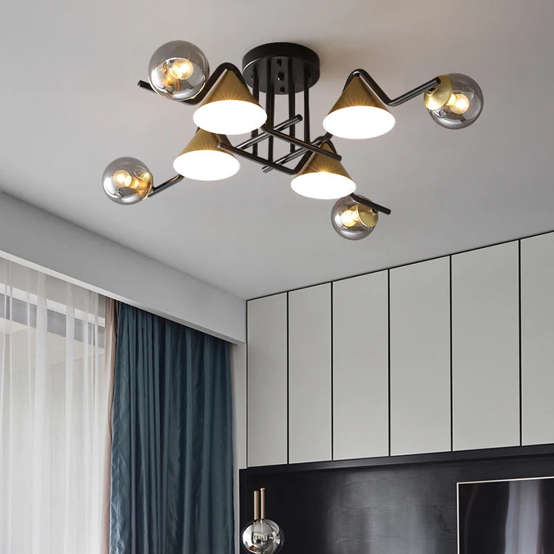 Arisha Design LED Flush Mount Ceiling Light Bedroom/Living Room - Neutral Decor