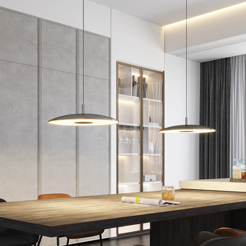 Arisha kitchen Pendant Light White& Nickel Post Modern - Neutral Decor