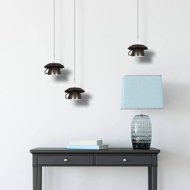 Valentina Pop Art Cup Ceramic LED Pendant Light Study Bedroom - Neutral Decor
