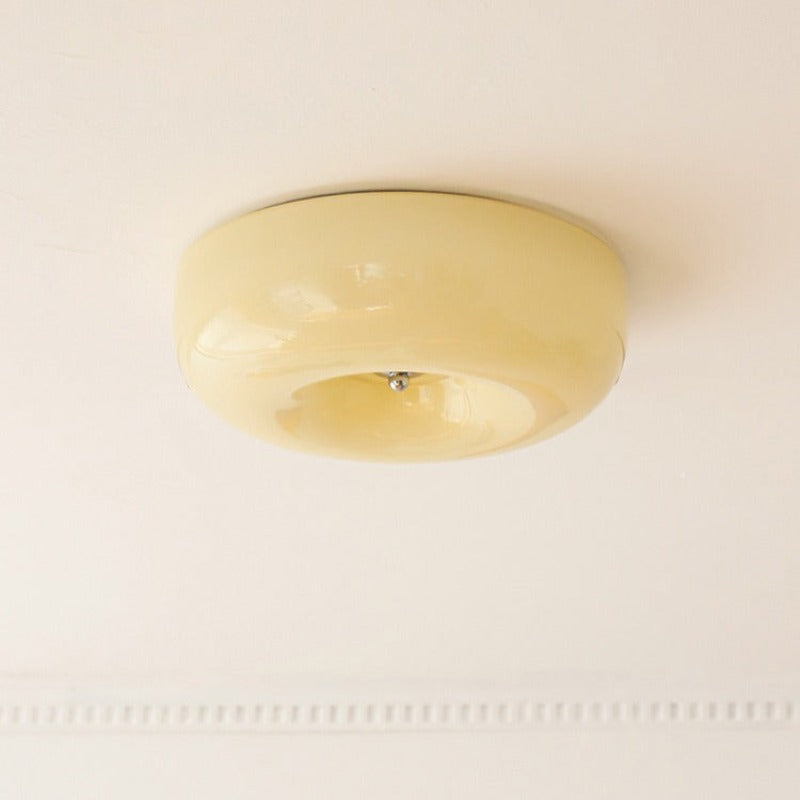 Candy Ceiling Light Cream Glass