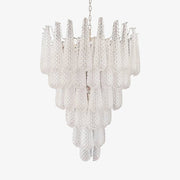 Aurora Chandelier Pinecone Murano Glass Textured Luxury-Neutral Decor