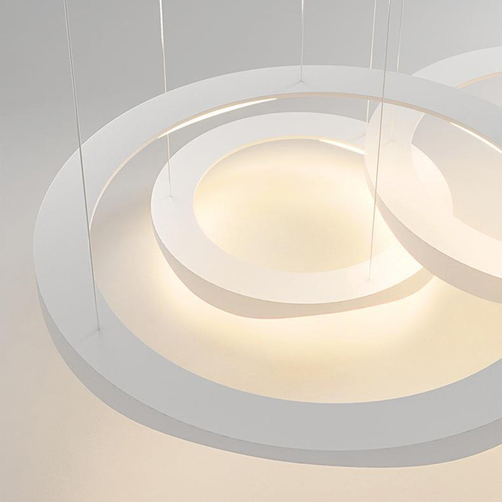 Arisha Pendant Light Rond Modern, Black/White, Dining Room - Neutral Decor